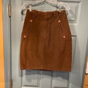 Ralph Lauren vintage brown corduroy skirt, rare, size 10, worn once
